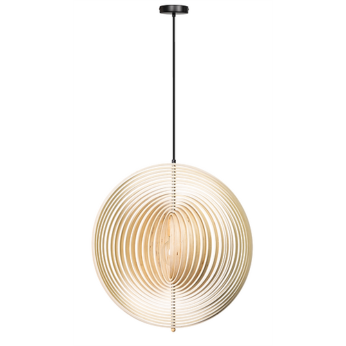 05-HL4540-70. Bijzondere naturel houten hanglamp Woody