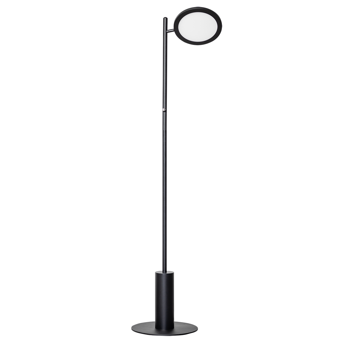 Mooie moderne mat zwarte vloerlamp met 1 lichtbron. Serie Felson van ETH