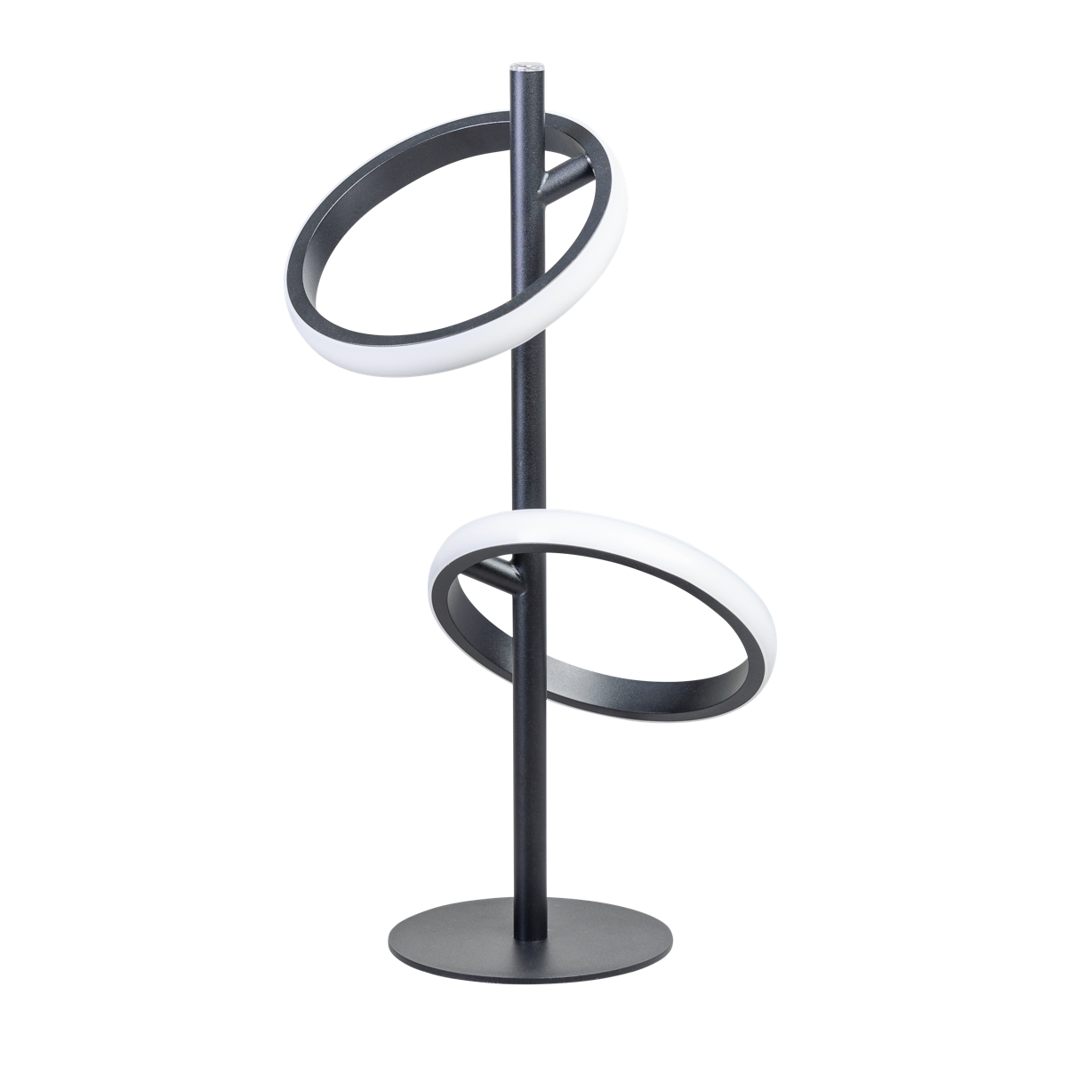 Moderne tafellamp Jaimy met twee led lichtringen. Serie Jaimy