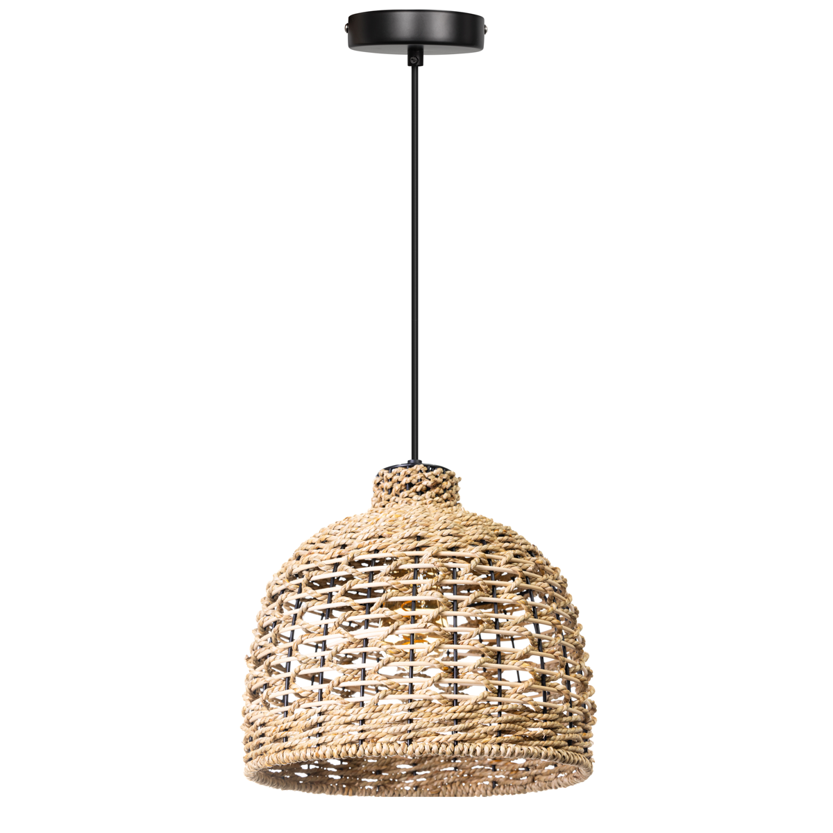 Mooie sfeervolle hanglamp van touw