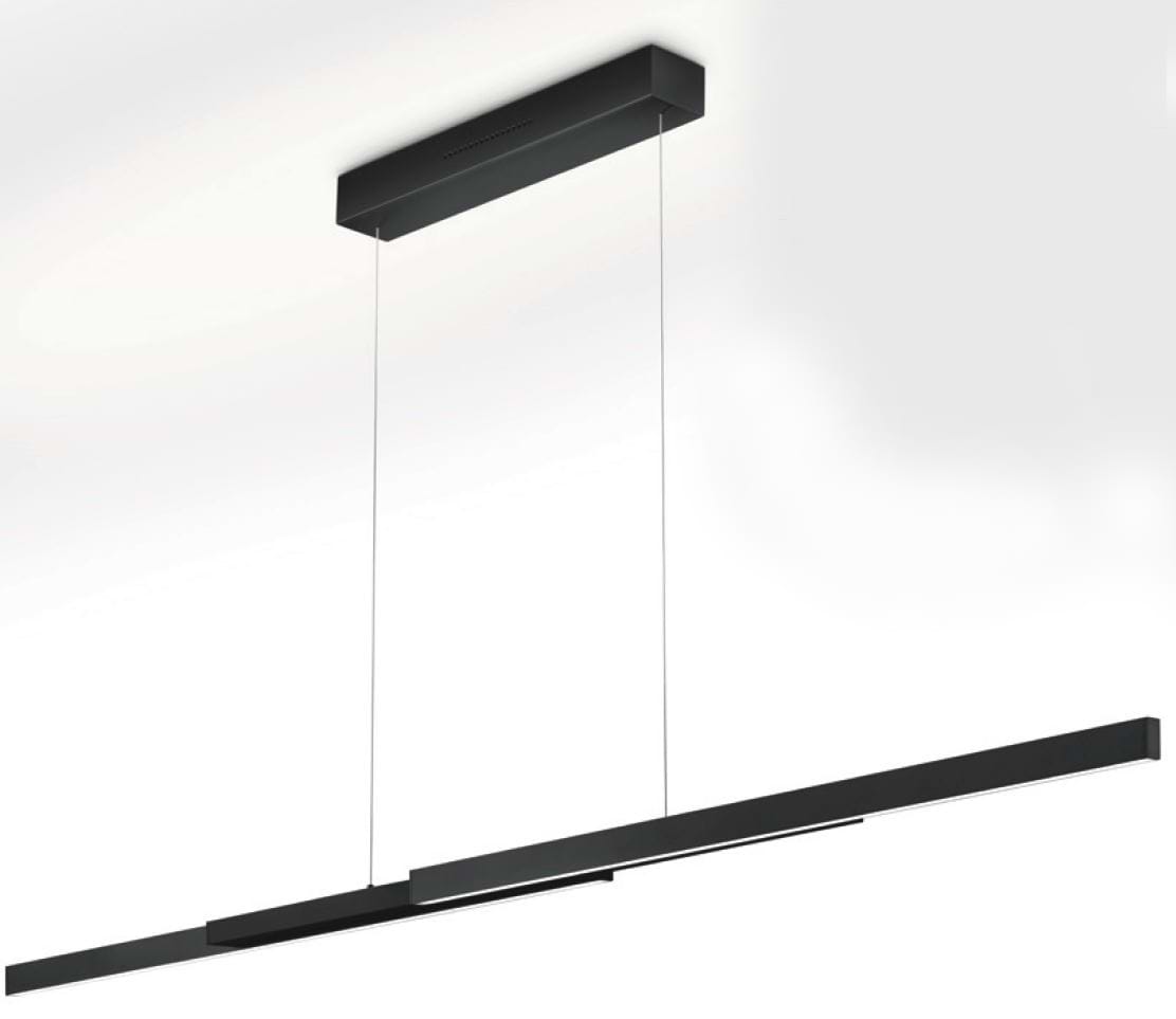Smalle hanglamp. Serie: LARA-L205. Kleur: zwart. Artikelnummer 51.492.07. Duits fabricaat - KNAPSTEIN