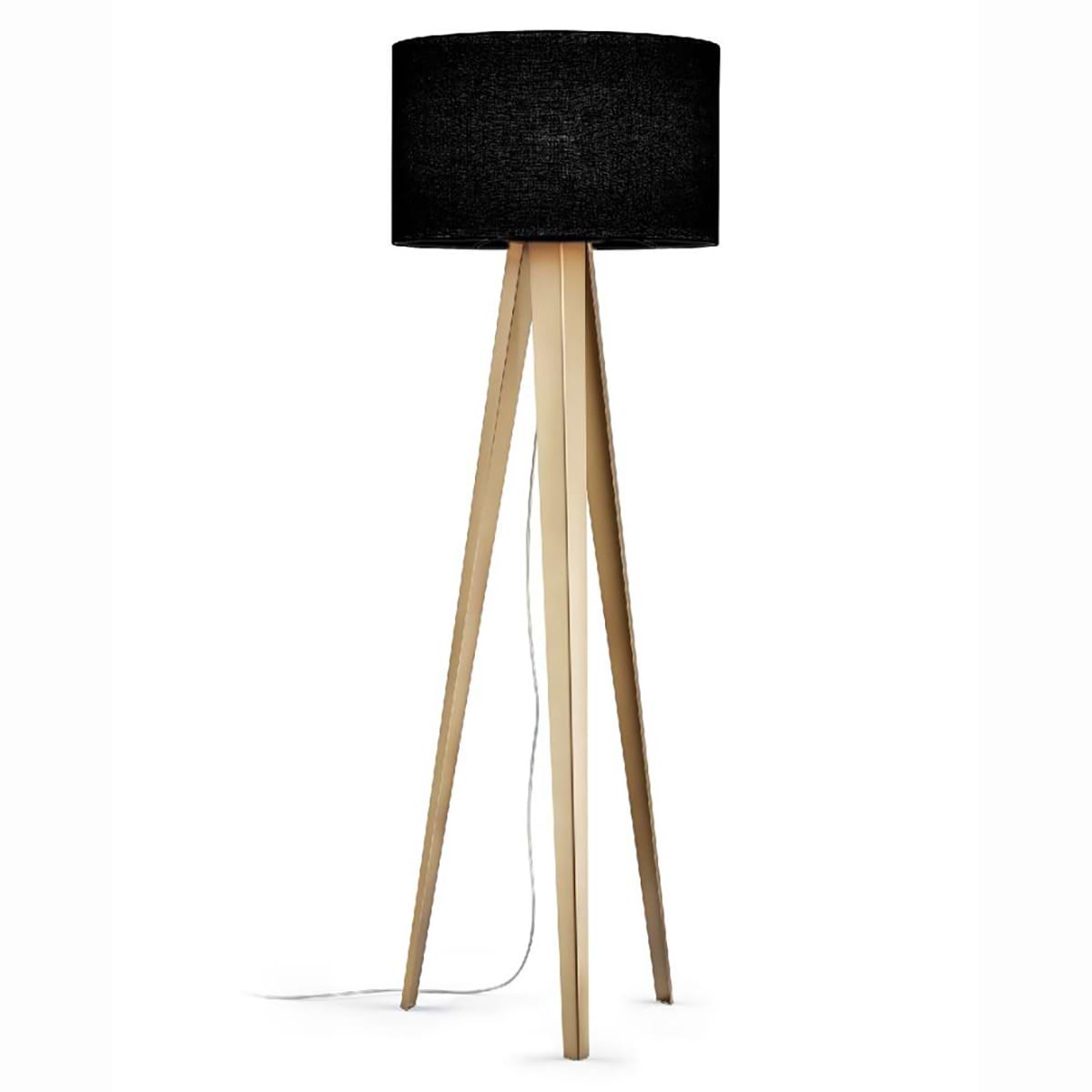 Moderne vloerlamp, 41.978.34-11*, van de Duitse fabrikant Knapstein. Alle lampen van Knapstein zijn van zeer degelijke kwaliteit. Voor meer opties uit de serie: EMMA, kunt u de zoekfunctie gebruiken op onze site. Dan ziet u welke andere opties er binnen de serie zijn. Kleur: brons. Lampenkap linnen zwart. Aantal lichtpunten: 1. Lichtbron: exclusief. Breedte in mm: 500. Lengte/diepte in mm: 500.