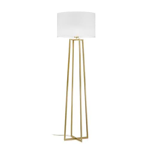 Moderne vloerlamp, 41.976.03-10*, van de Duitse fabrikant Knapstein. Met voetdimmer. Alle lampen van Knapstein zijn van zeer degelijke kwaliteit. Voor meer opties uit de serie: GITA, kunt u de zoekfunctie gebruiken op onze site. Dan ziet u welke andere opties er binnen de serie zijn. Kleur: messing mat. Lampenkap Chintz wit. Aantal lichtpunten: 1. Lichtbron: exclusief. Breedte in mm: 500. Lengte/diepte in mm: 500.