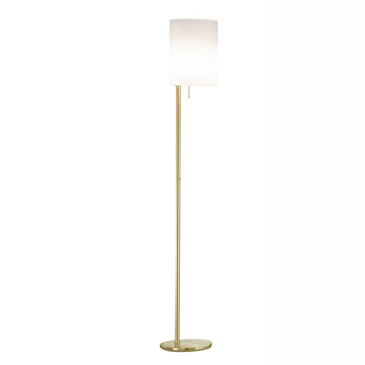 Moderne vloerlamp, 41.953.03-1, van de Duitse fabrikant Knapstein. Het bovenlicht en de centrale lichtbron zijn met een touch dimmer individueel te dimmen. Alle lampen van Knapstein zijn van zeer degelijke kwaliteit. Voor meer opties uit de serie: KIRA, kunt u de zoekfunctie gebruiken op onze site. Dan ziet u welke andere opties er binnen de serie zijn. Kleur: messing mat. Glas opaal mat wit. Aantal lichtpunten: 2. Lichtbron: inclusief. Breedte in mm: 260. Lengte/diepte in mm: 260.