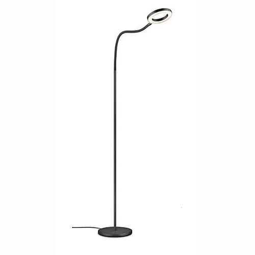 41.975.07 Moderne vloerlamp, leeslamp, 41.975.07, van de Duitse fabrikant Knapstein. Flexibel armatuur in twee delen. Met gebarenbediening voor het aan- en uitschakelen van de lamp en het traploos dimmen. Lamp is draaibaar op de voet. Alle lampen van Knapstein zijn van zeer degelijke kwaliteit. Voor meer opties uit de serie: THEA-S-Flex, kunt u de zoekfunctie gebruiken op onze site. Dan ziet u welke andere opties er binnen de serie zijn. Kleur: zwart. Aantal lichtpunten: 1. Lichtbron: inclusief. Breedte in mm: 220. Lengte/diepte in mm: 1060.