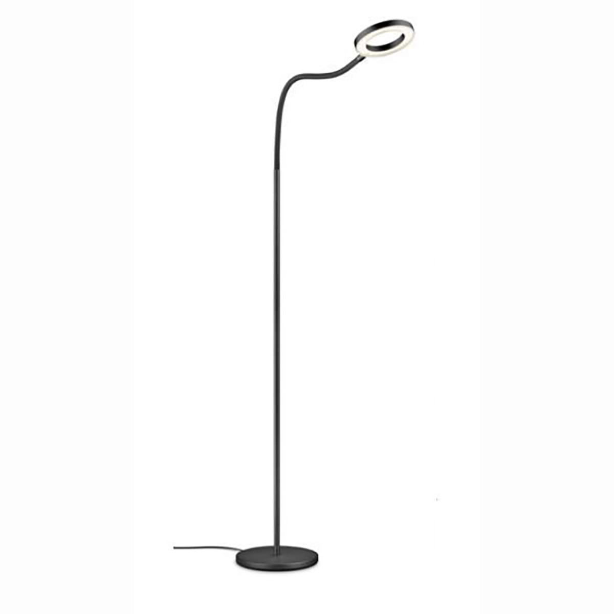 41.975.07 Moderne vloerlamp, leeslamp, 41.975.07, van de Duitse fabrikant Knapstein. Flexibel armatuur in twee delen. Met gebarenbediening voor het aan- en uitschakelen van de lamp en het traploos dimmen. Lamp is draaibaar op de voet. Alle lampen van Knapstein zijn van zeer degelijke kwaliteit. Voor meer opties uit de serie: THEA-S-Flex, kunt u de zoekfunctie gebruiken op onze site. Dan ziet u welke andere opties er binnen de serie zijn. Kleur: zwart. Aantal lichtpunten: 1. Lichtbron: inclusief. Breedte in mm: 220. Lengte/diepte in mm: 1060.
