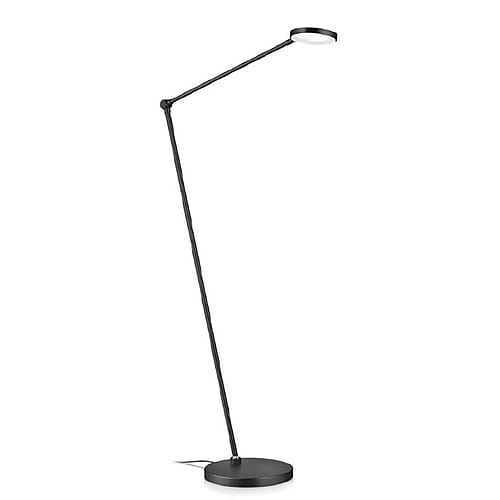 Moderne vloerlamp, leeslamp, 41.975.07, van de Duitse fabrikant Knapstein. Flexibel armatuur in twee delen. Met gebarenbediening voor het aan- en uitschakelen van de lamp en het traploos dimmen. Lamp is draaibaar op de voet. Alle lampen van Knapstein zijn van zeer degelijke kwaliteit. Voor meer opties uit de serie: THEA-S-Flex, kunt u de zoekfunctie gebruiken op onze site. Dan ziet u welke andere opties er binnen de serie zijn. Kleur: zwart. Aantal lichtpunten: 1. Lichtbron: inclusief. Breedte in mm: 220. Lengte/diepte in mm: 1060.