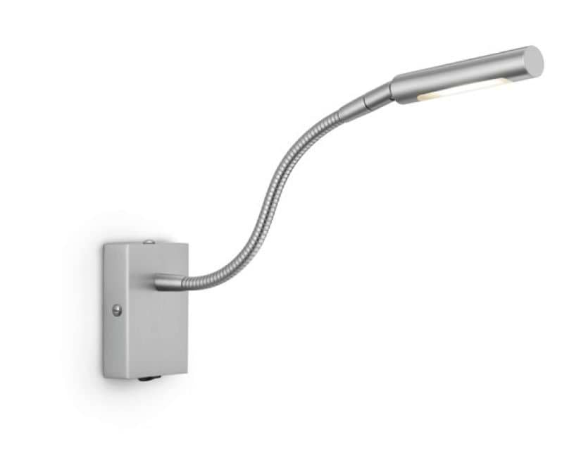 Wandlamp. Serie: LUKA. Kleur: nikkel mat. Artikelnummer 21.804.05. Duits fabricaat - KNAPSTEIN