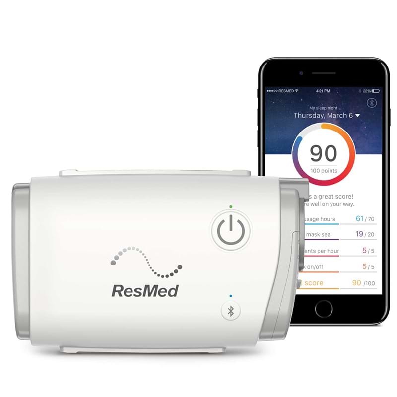 Kit CPAP portátil automático AirMini com AirFit P10