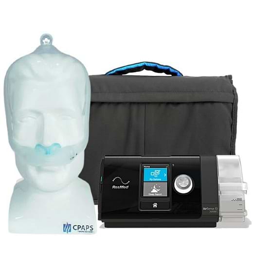 Kit CPAP automático AirSense 10 Autoset com Umidificador + DreamWear Pillow 