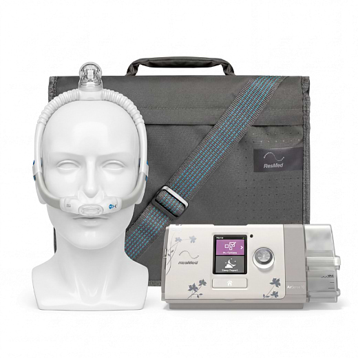  Kit CPAP Automático AirSense 10 AutoSet For Her com Umidificador e Máscara Nasal AirFit N30i