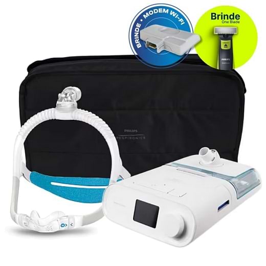 Kit CPAP automático DreamStation + Umidificador + Máscara nasal AirFit N30i