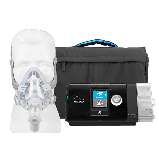 Kit CPAP AirSense 10 Elite com Umidificador e Máscara facial AirTouch F20
