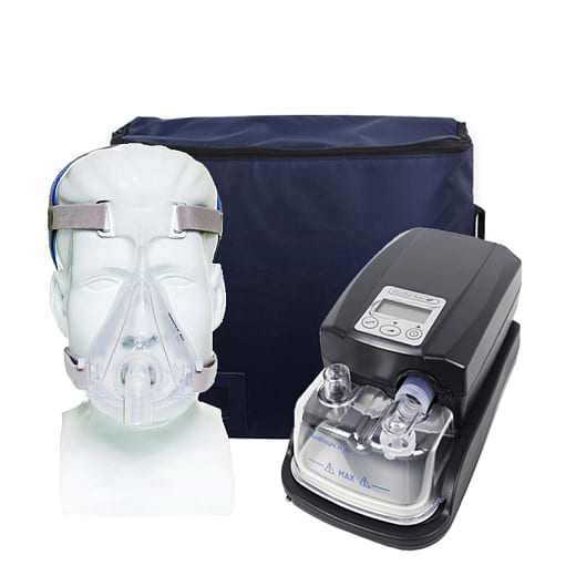 Kit CPAP EcoStar com Umidificador + Máscara facial Quattro Air