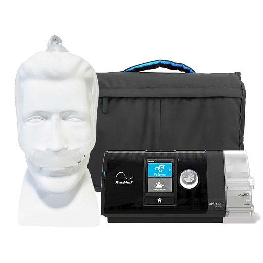 Kit CPAP automático AirSense 10 Autoset com Umidificador + DreamWear Pillow 
