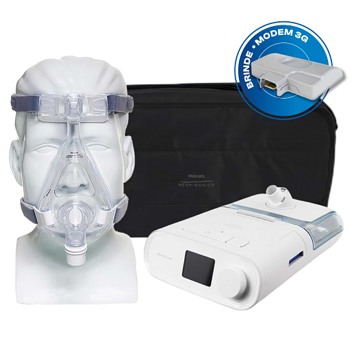 Kit CPAP Auto DreamStation C/ Umidificador + Máscara Amara Silicone