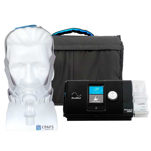 Kit CPAP automático AirSense 10 AutoSet com Umidificador + Máscara facial AirFit F30