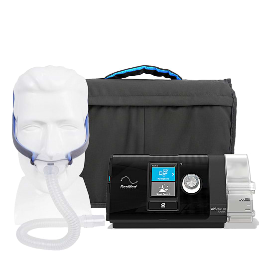 Kit CPAP AirSense S10 + Umidificador + Máscara nasal AirFit P10