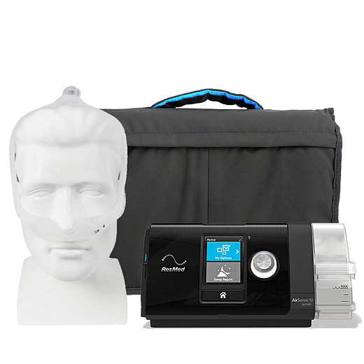 Kit CPAP Automático AirSense 10 Autoset com Umidificador e Máscara Nasal DreamWear