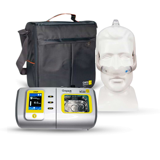 Kit CPAP Automático OxyAir com Umidificador + Máscara Nasal AirFit N30i
