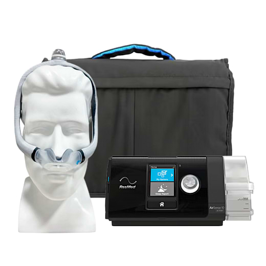 Kit CPAP Automático AirSense 10 AutoSet com Umidificador e Máscara Nasal AirTouch N30i