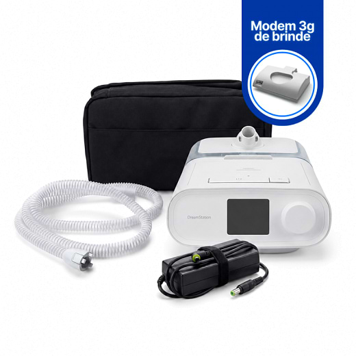 Kit CPAP Automático DreamStation com Umidificador e Traqueia Aquecida 