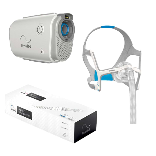Kit CPAP Automático Portátil AirMini e Máscara AirTouch N20 - Resmed 