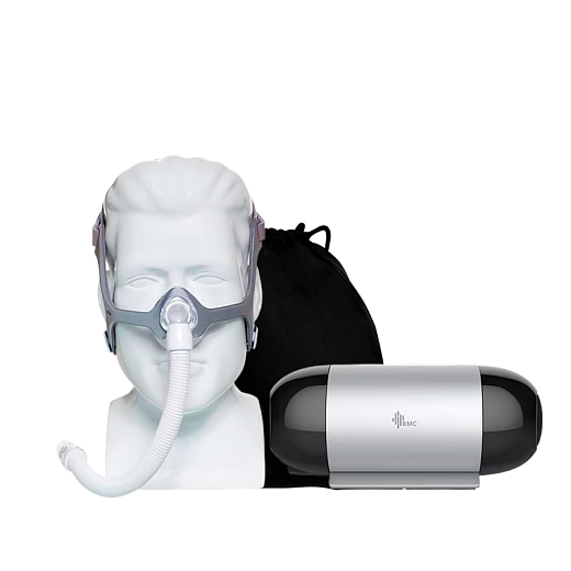 Kit CPAP Portátil Automático Mini M1 e Máscara Nasal Wisp
