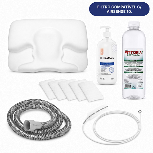 Kit de Higiene e Conforto com Sabonete Antisséptico com Prata Coloidal + Traqueia Original SlimLine