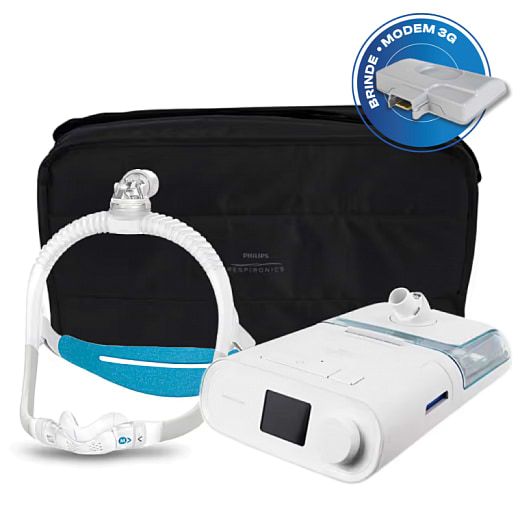 Kit CPAP automático DreamStation + Umidificador + Máscara nasal AirFit N30i 18