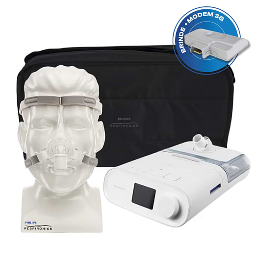 Kit CPAP Auto DreamStation + Umidificador + Máscara nasal Pico