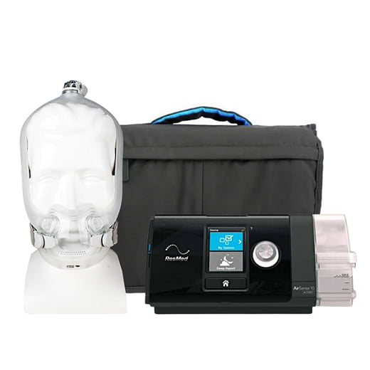 Kit CPAP automático AirSense 10 Autoset com Umidificador + AirFit F30i - ResMed