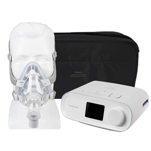 Kit CPAP Automático DreamStation e Máscara facial AirTouch F20