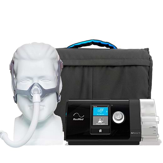 Kit CPAP AirSense 10 com Umidificador + Máscara nasal Wisp