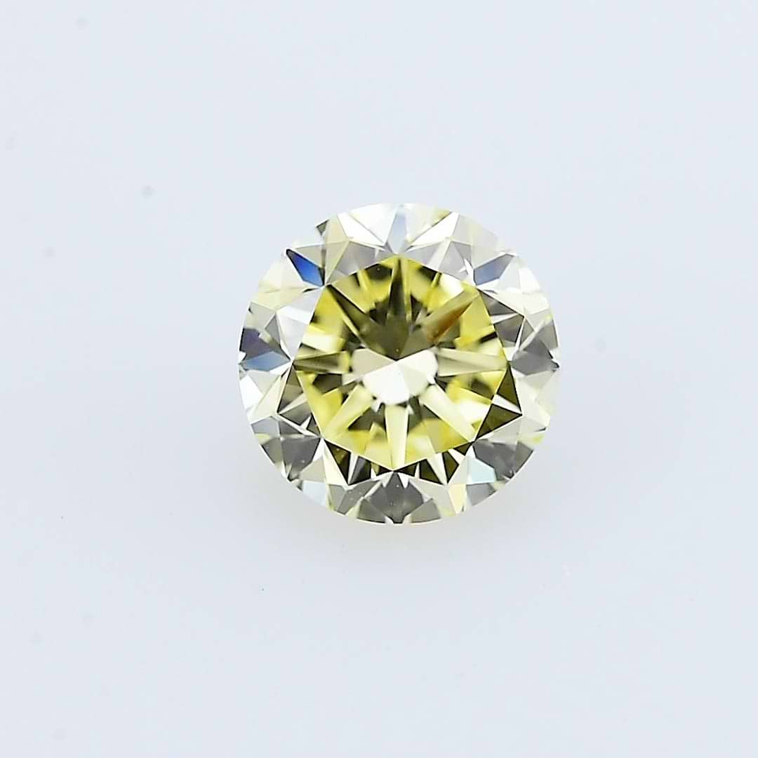 1.50 carat, Fancy Light Yellow Diamond, Round Shape, VS1 Clarity, GIA ...