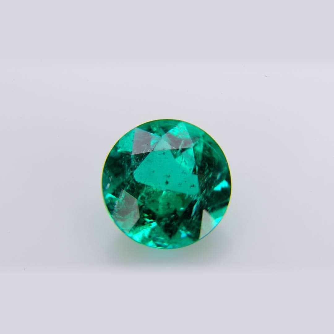 2.22 carat, Green, COLOMBIAN Emerald, Round Shape, Minor, CD, SKU 259709