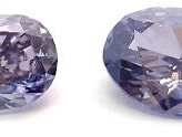 0.18-carat Fancy Dark Violet and a 0.13-carat
