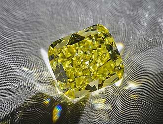 8.88 carat, Fancy Intense Yellow Diamond, Cus