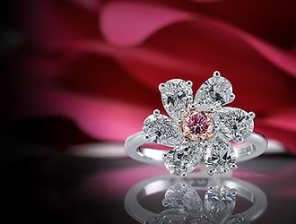 Fancy Intense Purplish Pink Diamond Ring (2.8