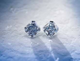 0.69 carat, Fancy Intense Blue Diamonds, Radi