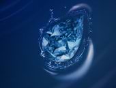 Blue diamond & Water