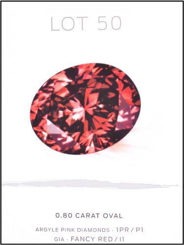 Lot 50 0.80carat Fancy Red by Leibish & Co.