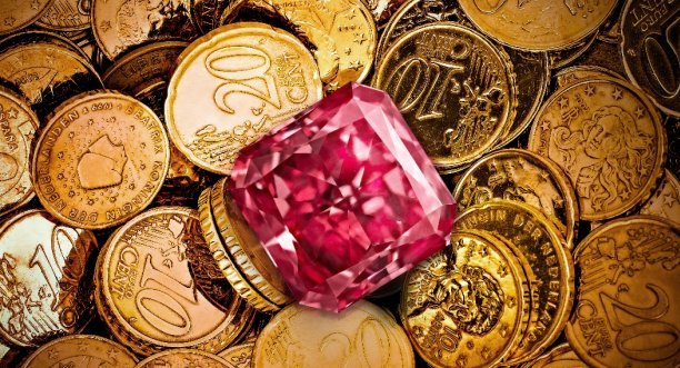 Looking as natural fancy colored diamonds as