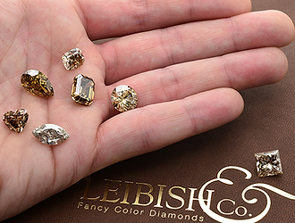Natural brown diamonds