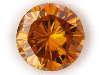 Round Orange Diamond