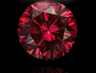 Red Round Diamond from Leibish