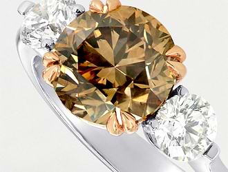 Brown diamond rings