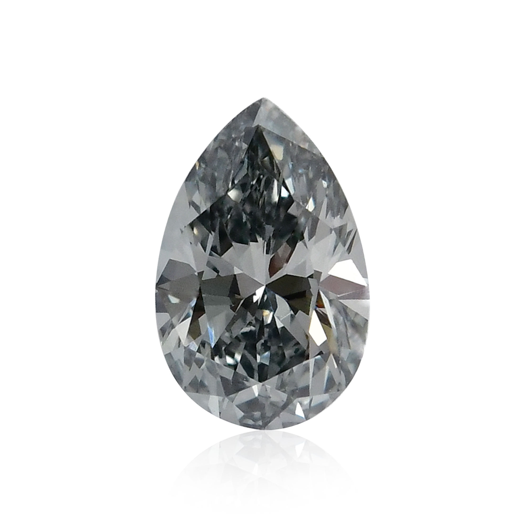 1.67 carat, Fancy Blue Gray Diamond, Pear Shape, IF Clarity, GIA, SKU 380262