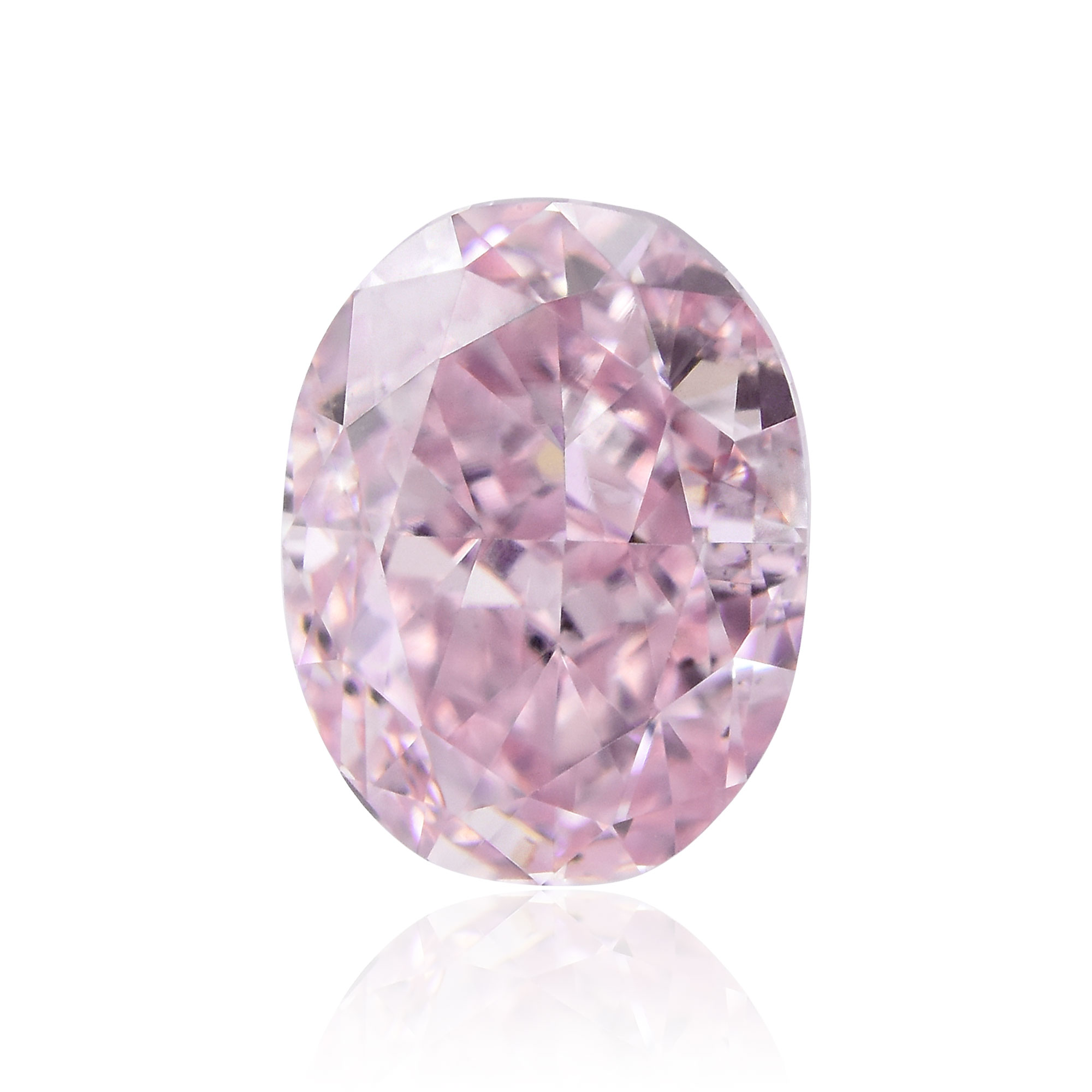 0.31 carat, Fancy Purplish Pink Diamond, Oval Shape, SI2 Clarity