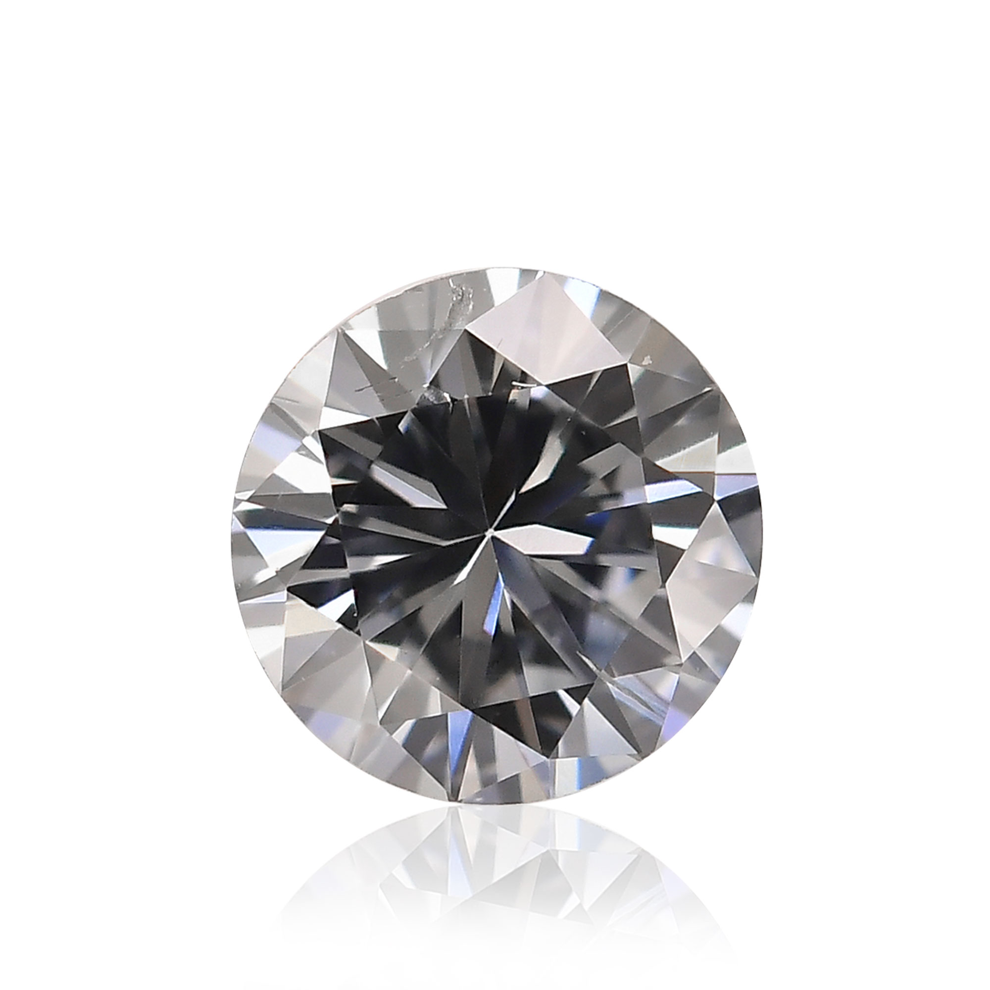0.41 carat, Fancy Light Grayish Blue Diamond, Round Shape, SI2 Clarity,  GIA, SKU 420061